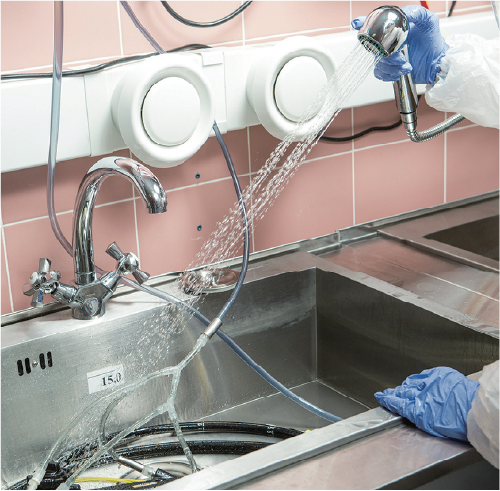 Manual cleaning